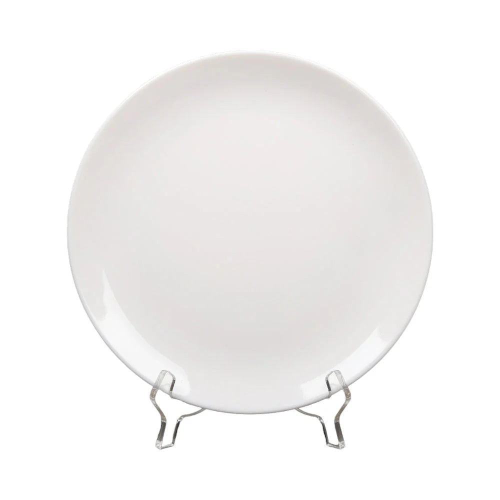 DINNER PLATE MOON PEARL WHITE