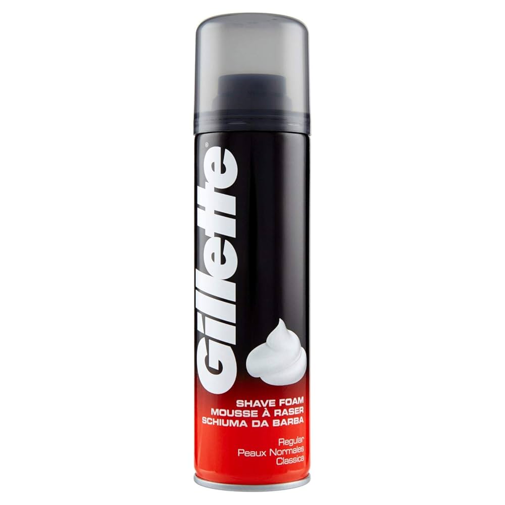 Gillette Shaving Foam, Regular, in a 200 ml