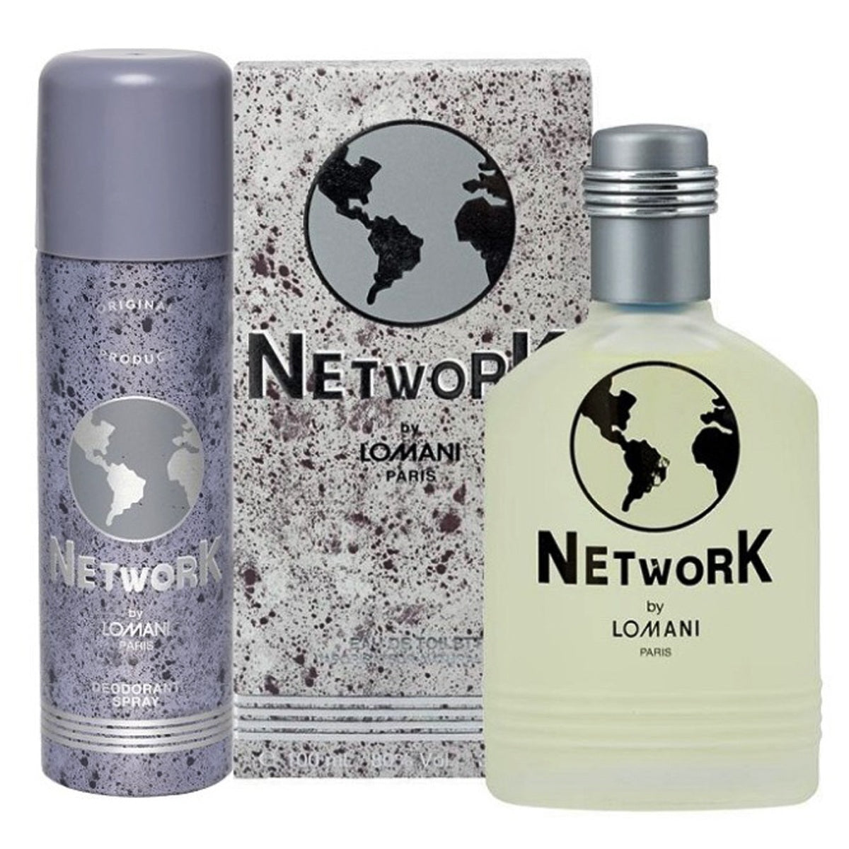 Pack of 2 - Lomani Network Perfume & Deodorant For Men - 100 ...