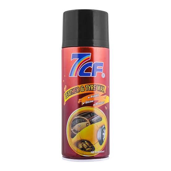 Dashboard Polish for Shine 7CF Brand Brown Colour for Car & Bike use 450ml