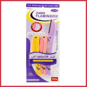 Feather Flamingo Eyebrows Razor for Face (3 Razors)