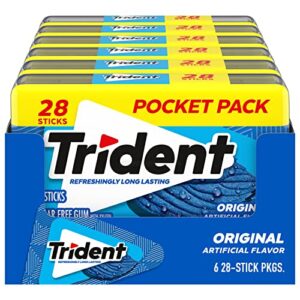 Trident Original Flavor Sugar Free Gum, 12 Packs of 14 ...