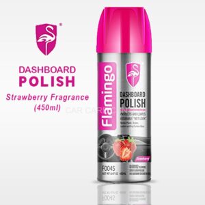 Car Dashboard/ Door cleaner-shiner, Flamingo Dashboard Polish (Peach FLavour) (450ml)