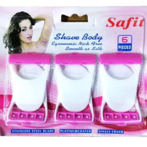 Safit Lady Shave Body Razor - 6Pcs